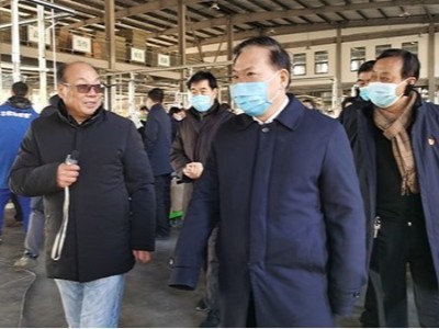 三門(mén)峽市劉南昌書(shū)記率市區縣負責人近100人蒞臨中威參觀(guān)指導